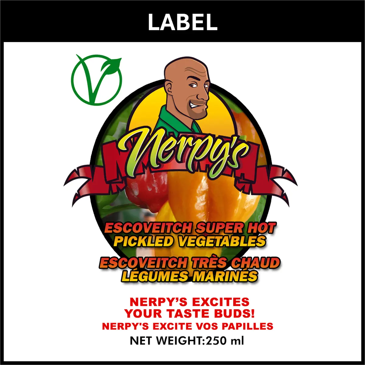Escoveitch Hot Pickled Vegetables - 250ml