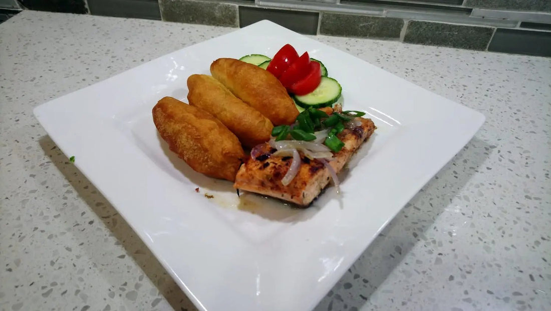 Nerpy's Jerk Salmon with Festival — Jamaican BBQ Seafood Recipe - Nerpy's Inc.