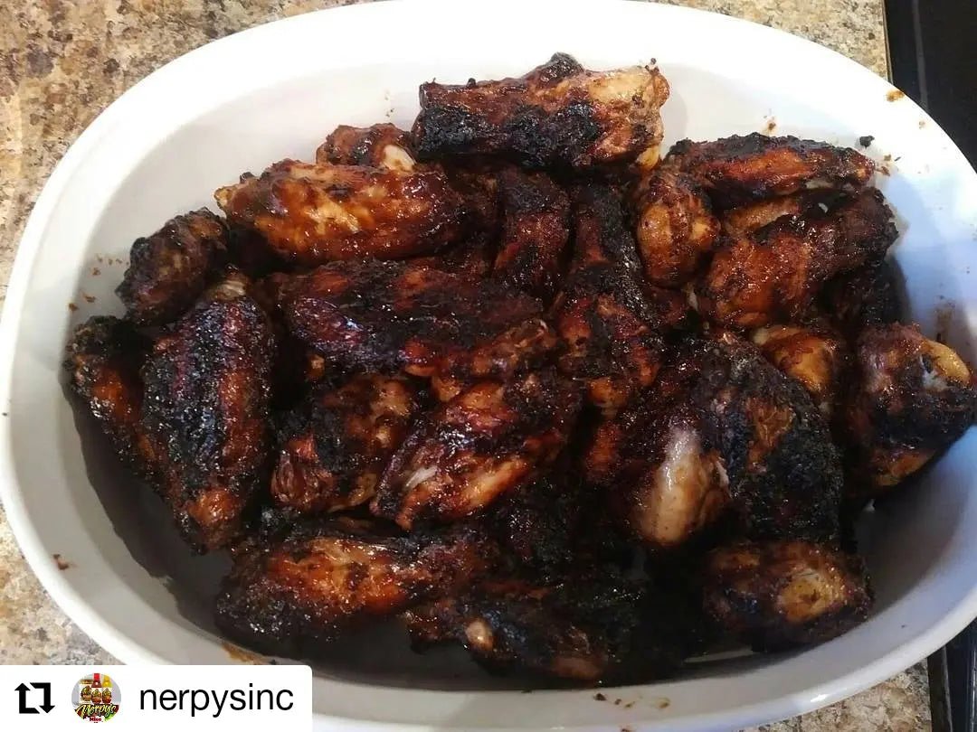 Nerpy's Jerk Wings with Low-Glycemic Grilled Sweet Potatoes — Healthy Caribbean BBQ - Nerpy's Inc.