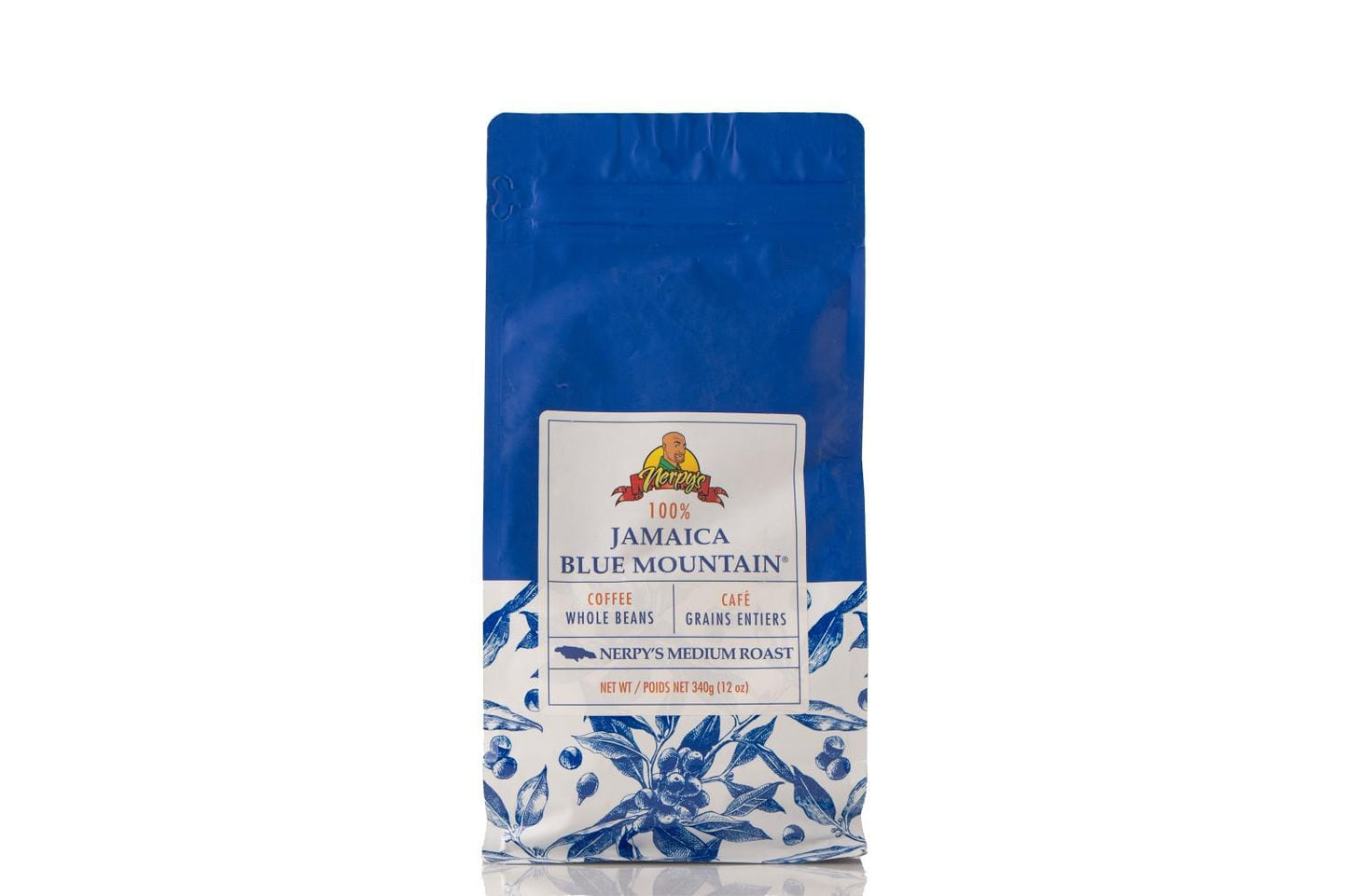 100% Jamaica Blue Mountain Coffee - Whole Bean Medium Roast