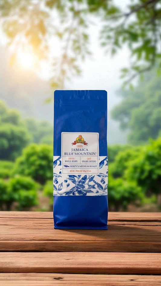 100% Jamaica Blue Mountain Coffee - Whole Bean Medium Roast