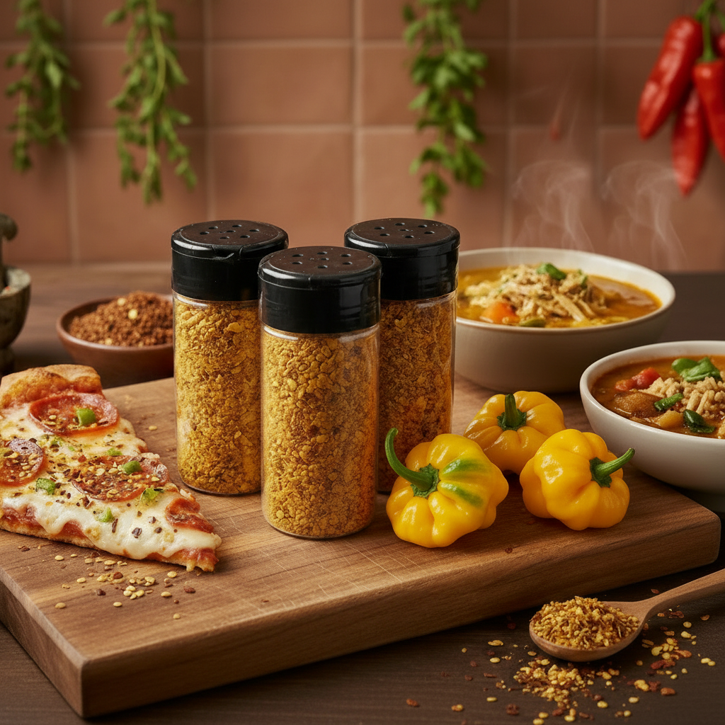 Dehydrated Scotch Bonnet Pepper Flakes