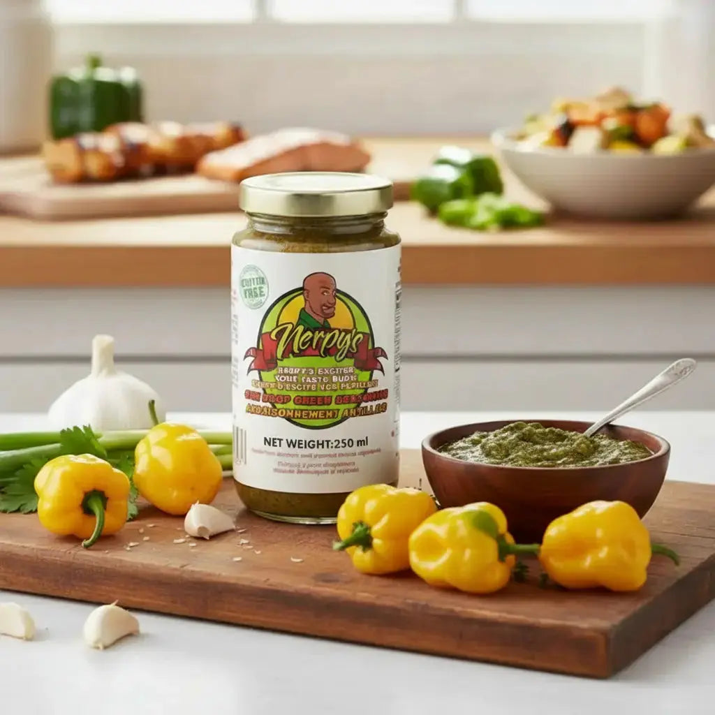 Nerpy's All Purpose Green Seasoning – Caribbean Herb Blend, Gluten-Free, Made in Canada - Nerpy's Inc.