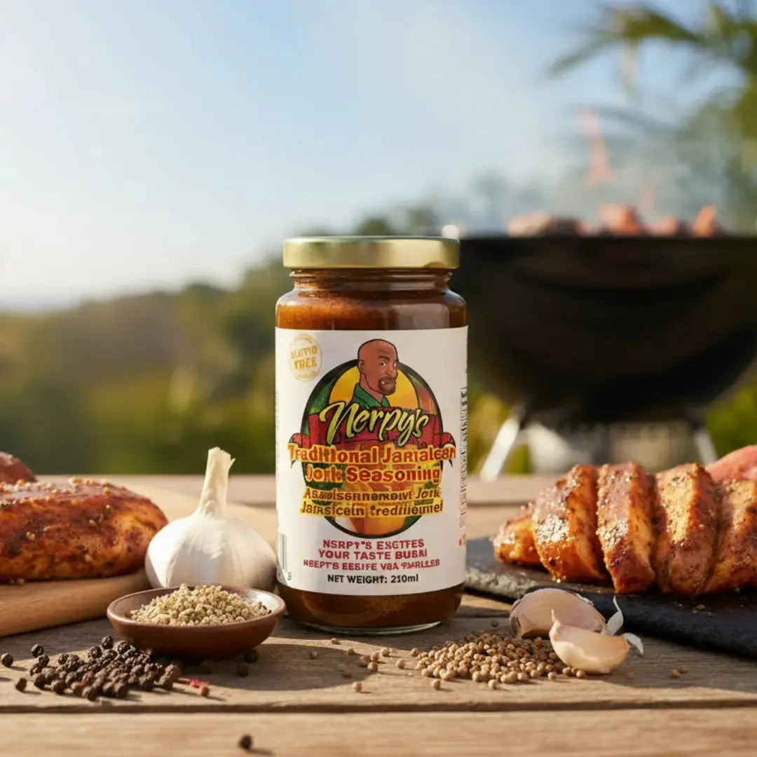 Nerpy's Authentic Jamaican Jerk Seasoning – Scotch Bonnet & Pimento, Gluten-Free, Made in Canada - Nerpy's Inc.