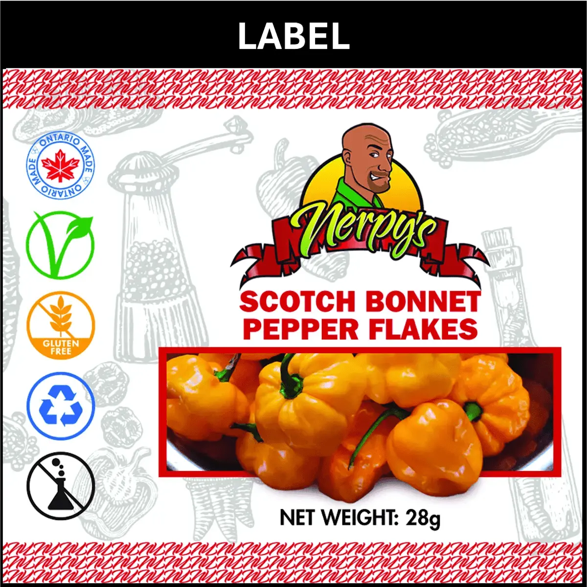 Nerpy's Dehydrated Scotch Bonnet Pepper Flakes – Salt-Free, Gluten-Free, Vegan - Nerpy's Inc.
