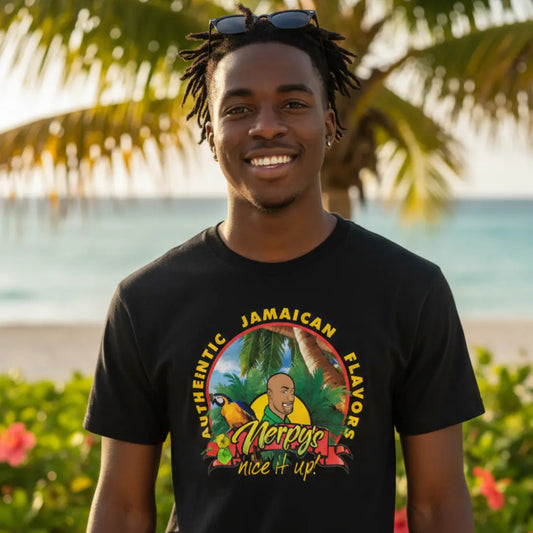 Nerpy's Exclusive Caribbean-Inspired T-Shirt – Unisex Cotton, Canadian Brand - Nerpy's Inc.