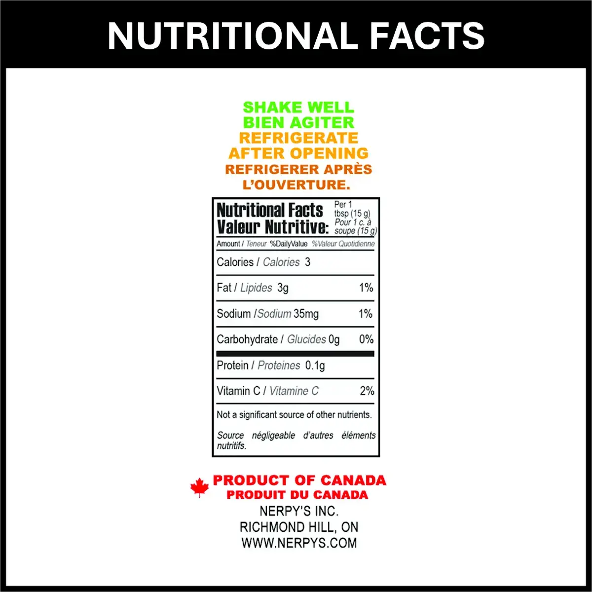 Nerpy's Gold Very Hot Sauce – Scotch Bonnet & Mango, 148ml, Gluten-Free, Made in Canada - Nerpy's Inc.