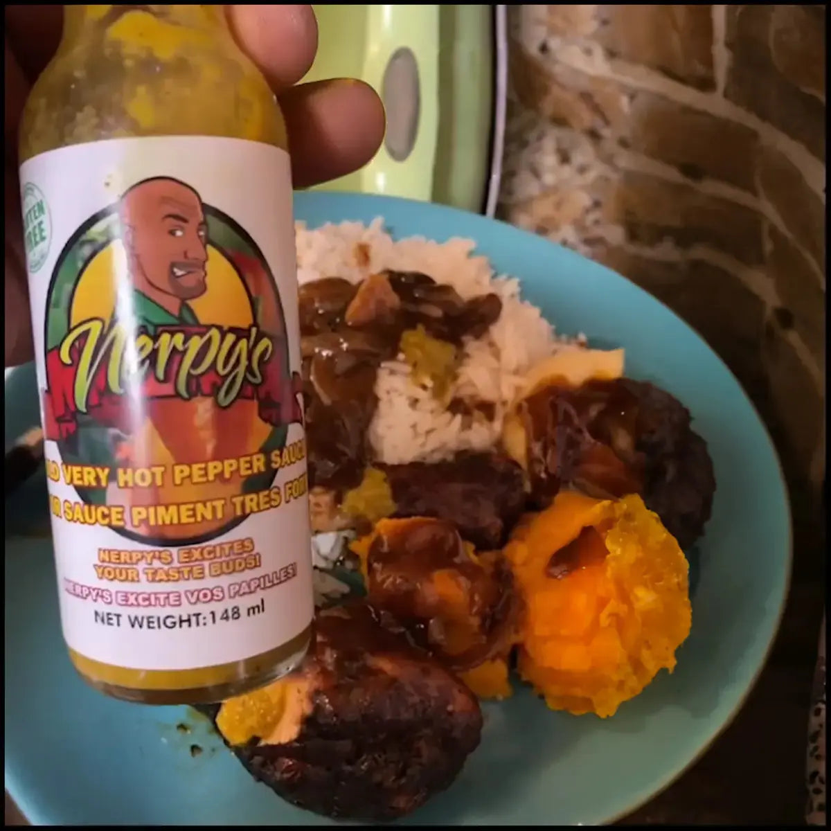 Nerpy's Gold Very Hot Sauce – Scotch Bonnet & Mango, 148ml, Gluten-Free, Made in Canada - Nerpy's Inc.