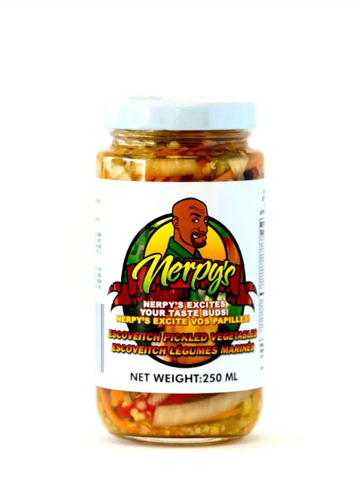 Nerpy's escoveitch pickled pepper sauce – Jamaican-style condiment for seafood, Ontario Canada