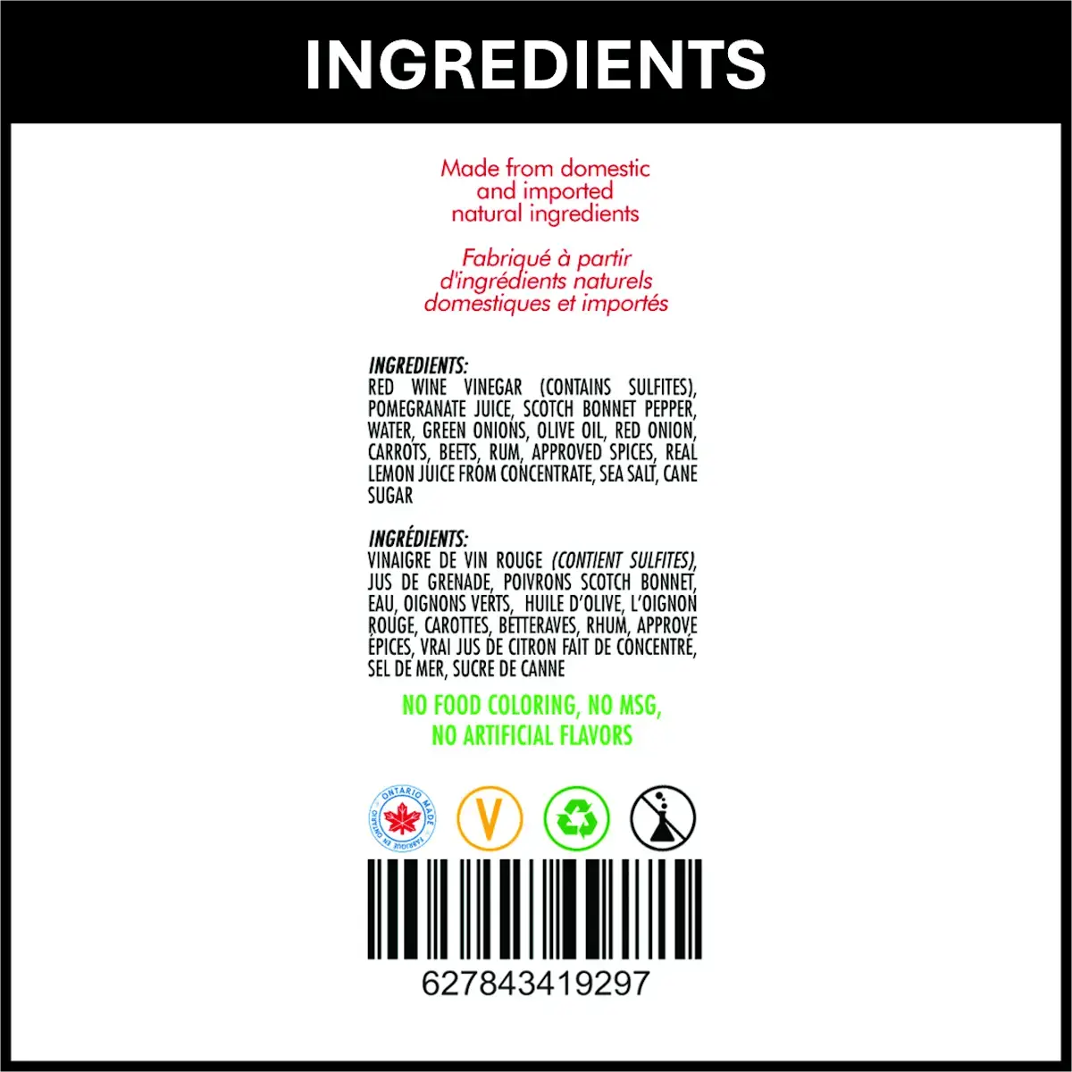 Nerpy's Red Hot Sauce – West Indies Pepper & Pomegranate, 148ml, Gluten-Free, Made in Canada - Nerpy's Inc.