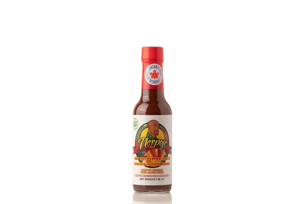 Nerpy's Red Hot Sauce – West Indies Pepper & Pomegranate, 148ml, Gluten-Free, Made in Canada - Nerpy's Inc.
