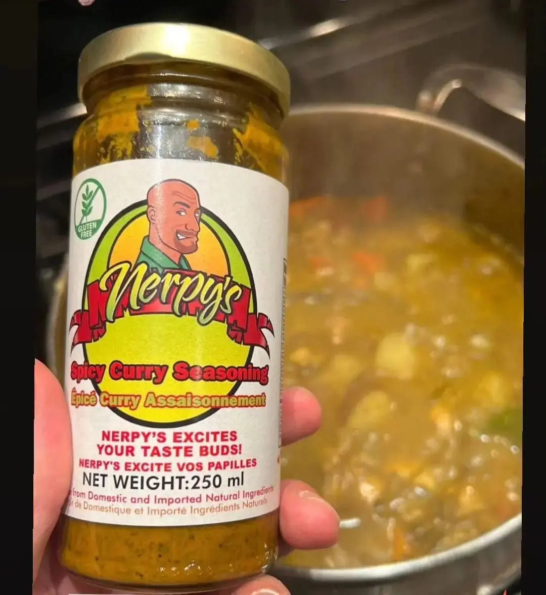 Nerpy's Spicy Curry Seasoning – Jamaican Curry Spice Blend, Gluten-Free, Made in Canada - Nerpy's Inc.