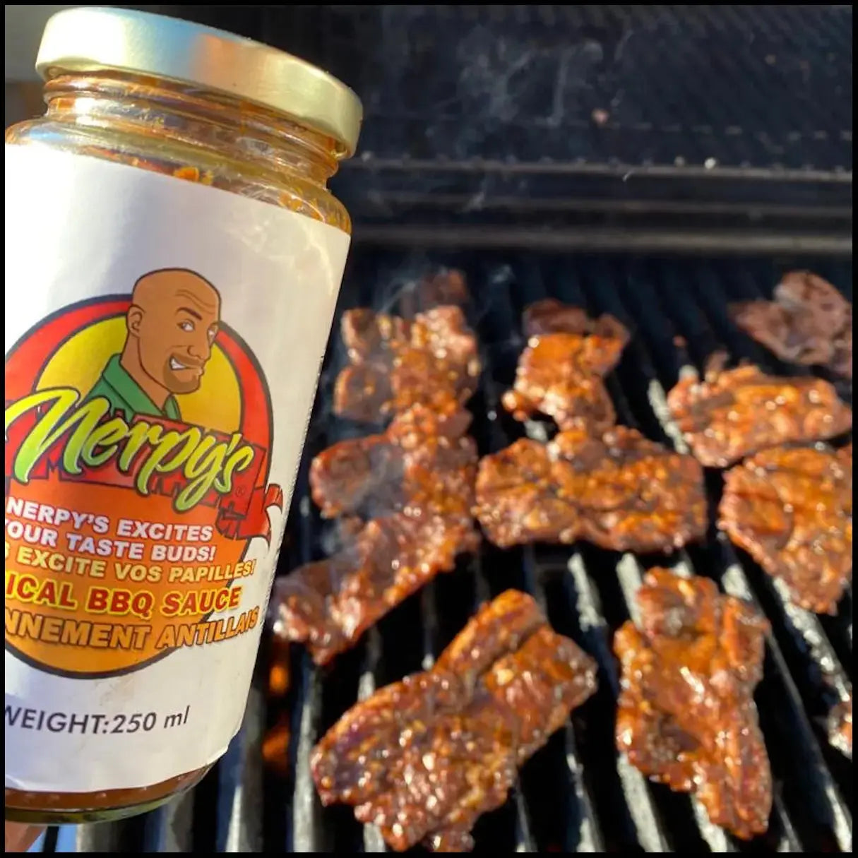 Nerpy's Spicy Tropical BBQ Sauce – Scotch Bonnet, Pineapple & Maple, 250ml, Gluten-Free, Made in Canada - Nerpy's Inc.