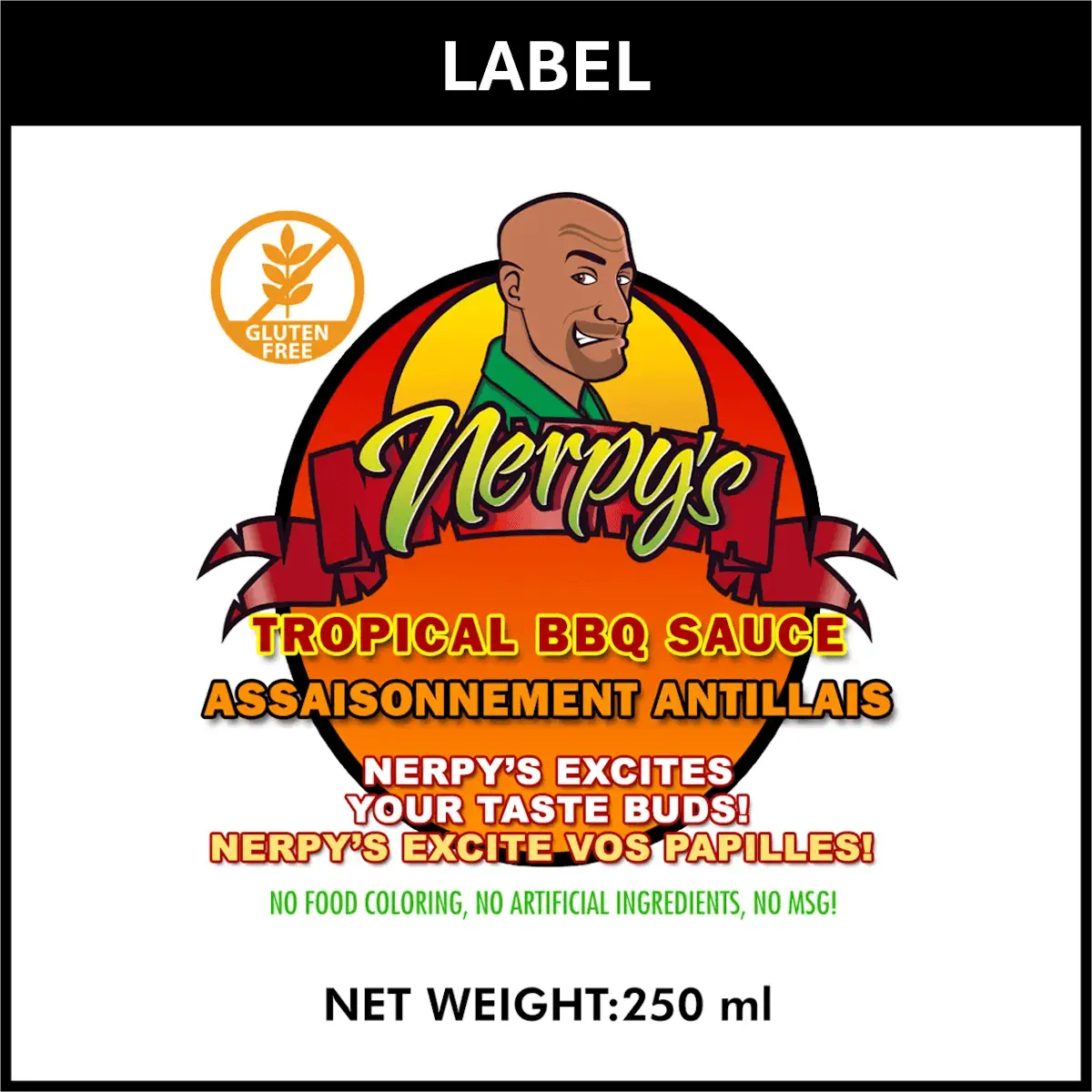 Nerpy's Spicy Tropical BBQ Sauce – Scotch Bonnet, Pineapple & Maple, 250ml, Gluten-Free, Made in Canada - Nerpy's Inc.